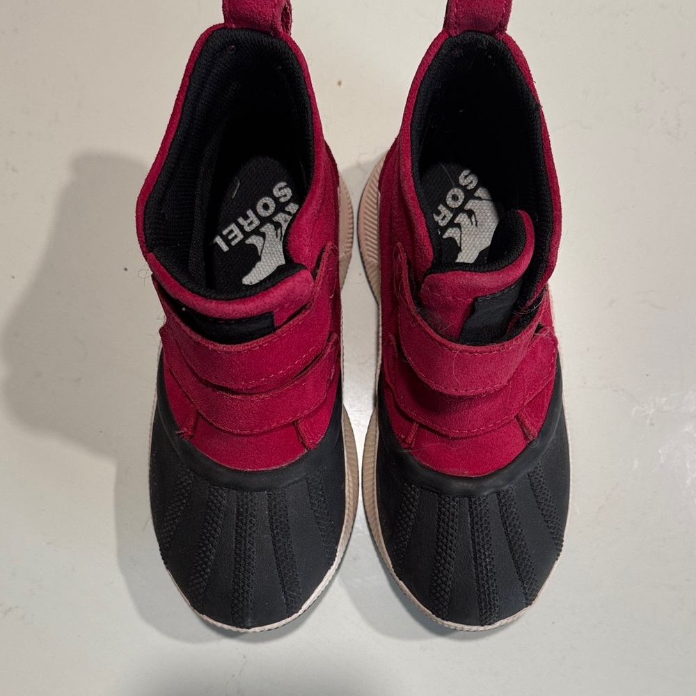 Sorel Kids' Red and Black Out N About Snow Boots